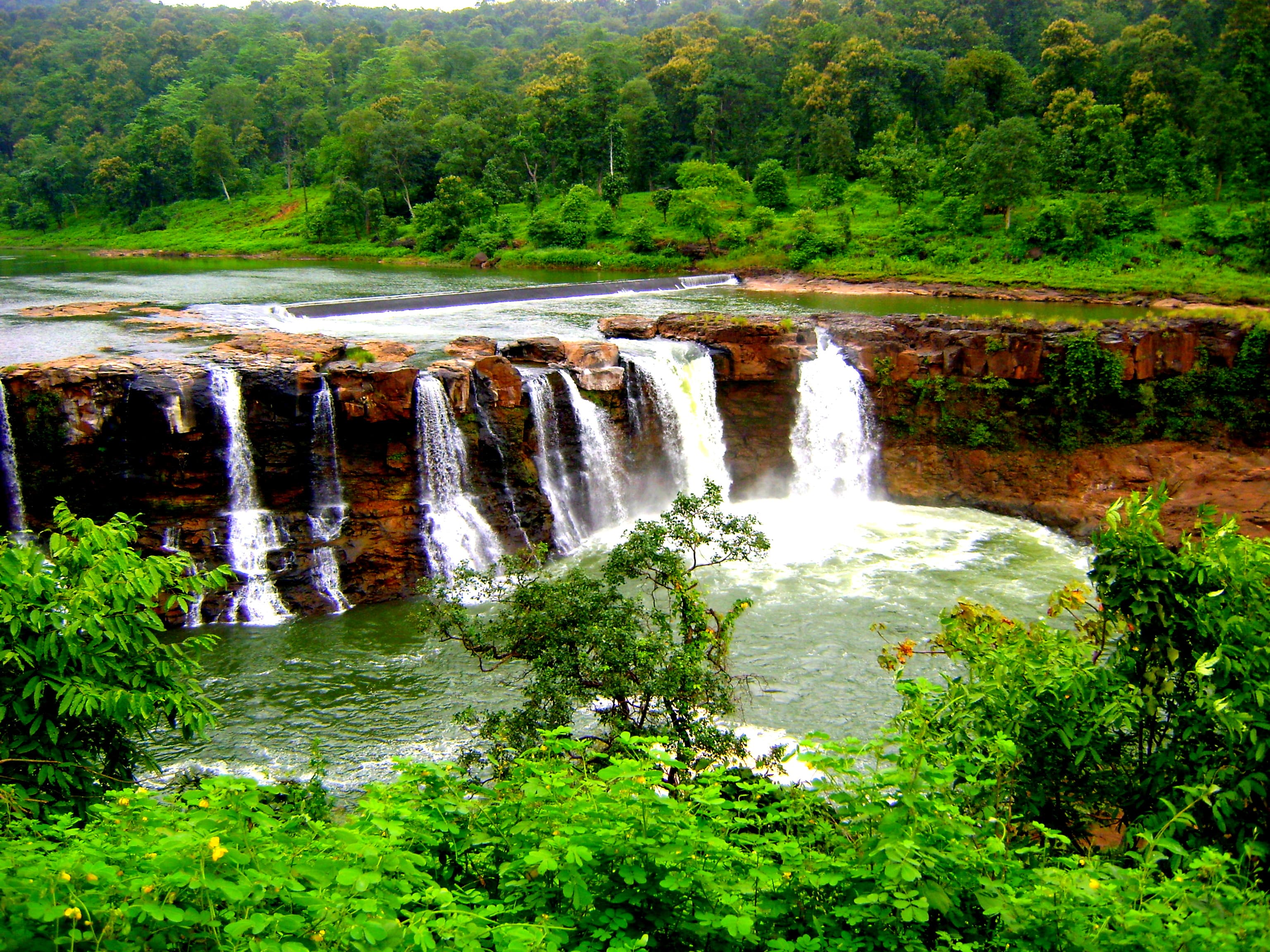 Gira waterfalls in full flow